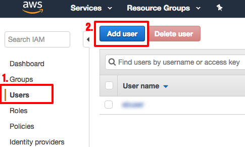 IAM add user