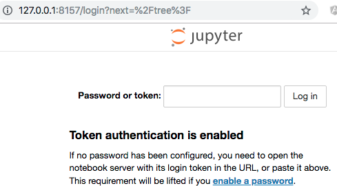 token for juypter